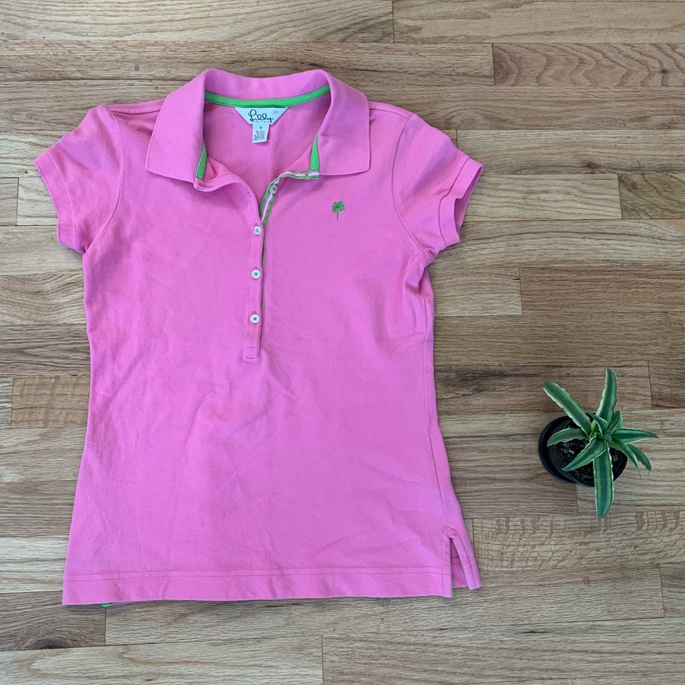 Lilly Pulitzer Pink Polo Shirt